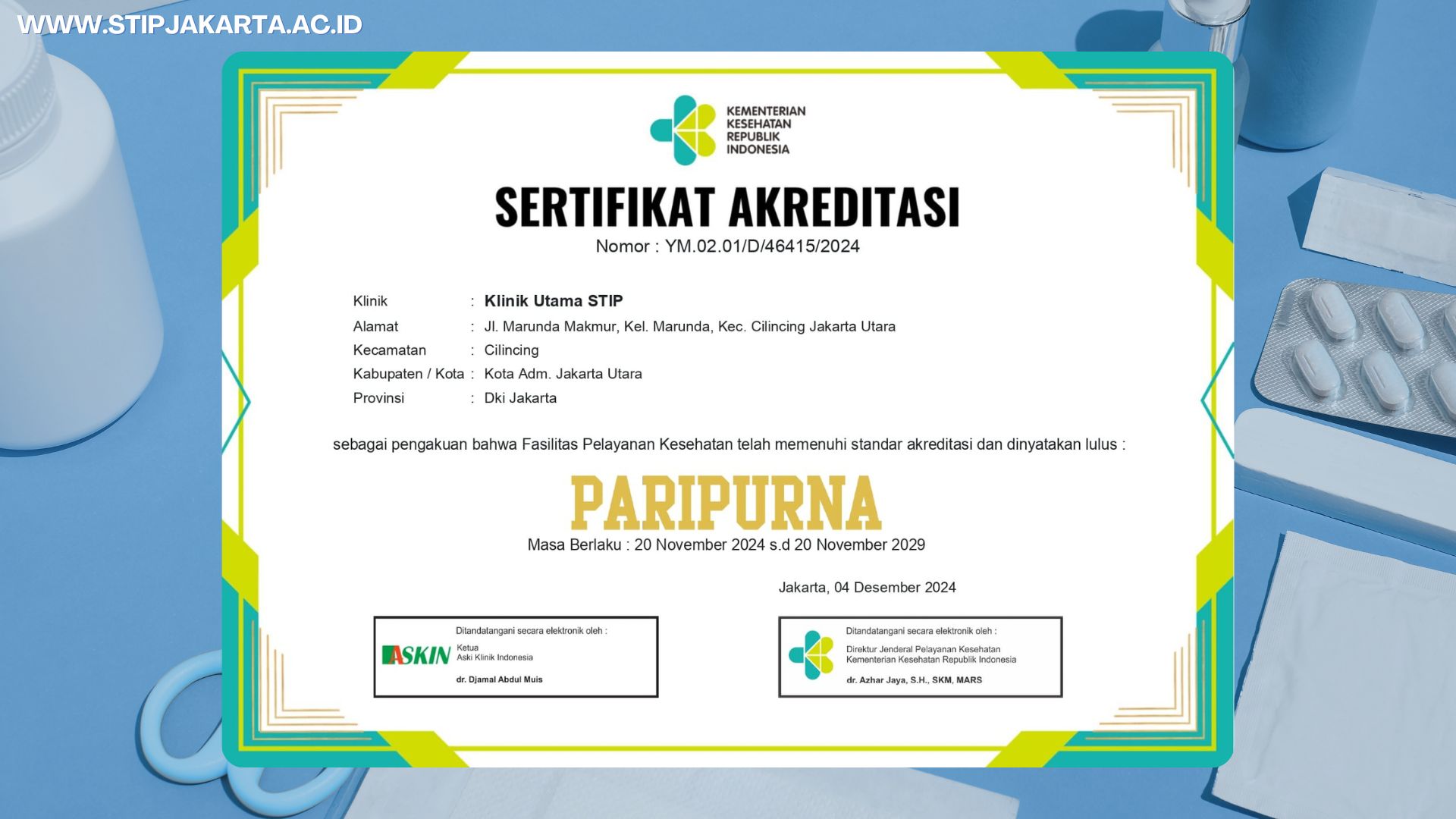 09 Akreditasi Klinik Utama Stip