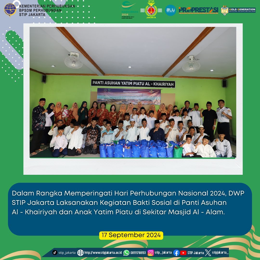 dwp-stip-jakarta-melaksanakan-kegiatan-bakti-sosial-dalam-rangka-memperingati-hari-perhubungan-nasional-2024